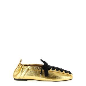 Ganni Women's Lace-Up Ballet Flats